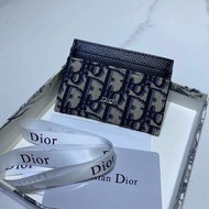 Dior New Style Embroidered Card Holder Card Holder Easy to Carry Practical