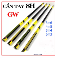 Cần Câu Tay GW 8H Cao Cấp Đủ Size 3m6 4m5 5m4 6m3 can cau don gia re 8h can cau tay cao cap gw cầ