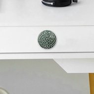 10 Keping Pemegang Pintu Kabinet, Tombol Laci Seramik, Tombol Perabot Warna Qing, Sesuai untuk Dapur