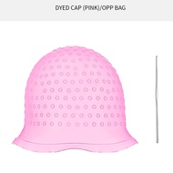 Hot Sale Reusable Silicone Hair Coloring Highlighting Cap With Hook Pull Through Frosting Cap For Ha