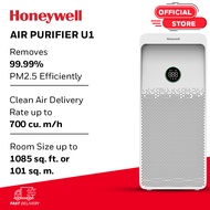 Honeywell Air Purifier For Home, 5 Stage Filtration, Covers 100m², PM 2.5 Level Display, UV LED,WIFI, H13 HEPA &amp; Activated Carbon Filter, removes 99.99% Pollutants, Micro Allergens, Air Touch - U1
