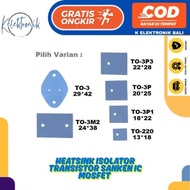 heatsink ISOLATOR Transistor Sanken IC Mosfet Rubber Mica Transistor Sanken IC Mosfet TO 220 3P 3P1 