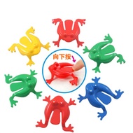 Desktop Toys Children's Frog Jumping Plastic Bouncing Frog after 80 Childhood Games Small Toys Tradi