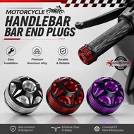Motorcycle Handlebar Bar End Plugs Pair CNC Aluminum For Honda Giorno Lead 125i Vibration Reducer
