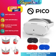 (VR PICO 4) Silicone Protective Host Case For Pico 4 VR Headset Glasses Cover Accessories