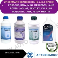 ZF GERMANY ORIGINAL AUTO GEARBOX OIL FOR PORSCHE, BMW, MINI, MERCEDES, LAND ROVER, JAGUAR, BENTLEY, 
