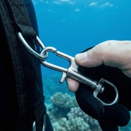 (duyongwind) Stainless Steel Dual Head Marine D Ring Snap Hook Clip Swivel Bolt for Diving Boat Lany