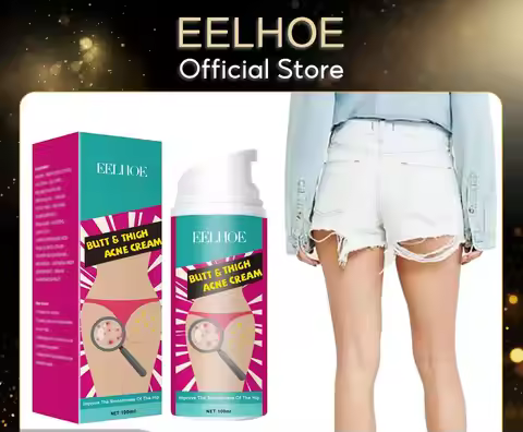 EELHOE 100ml Butt Acne Clearing Spot Treatment Cream Remove Pimples Moisturizing Skin Brighten Smoot