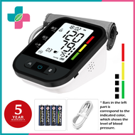 【5 Year Warranty】 Blood Pressure Monitor Digital Blood Pressure Monitor with Charger Original Bp Monitor Digital with Charger Free Batteries Easy to Use Home Health Tool