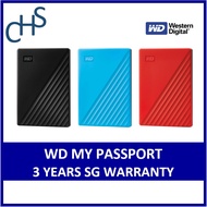 WD 4TB | 2TB | 1TB My Passport External HDD WD Ext Harddisk Hard Disk USB 3.0 Western Digital Slim Hard Drive Mypassport