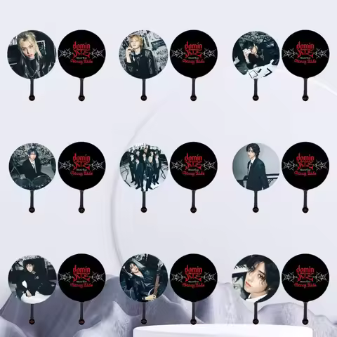 SKZOO New Mini Fan King Fan Concert DIY Stray Kids Creative Star Support Fan Periphery Backpack Pend
