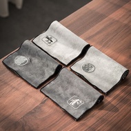 1Pc 17x29cm Grey Japanese Style Absorbent Tea Towel Zen Tea Tablecloth Kung Fu Teapot Towel Ceremony
