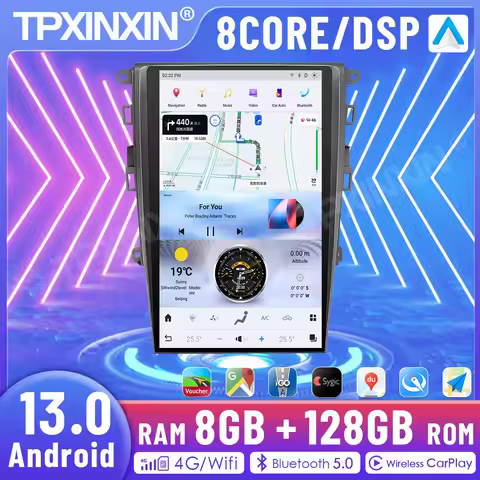 13.6 " Car Radio Carplay For Ford Mondeo Fusion MK5 MK6 2013-2021 SYNC1 SYNC2 SYNC3 Android 13 Multi