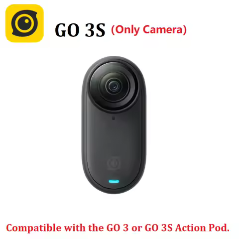 Insta360 GO 3S Tiny 4K Action Camera Black White 39g 64G 128G Waterproof FlowState Stabilization Por