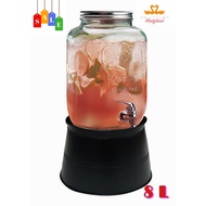 Water Dispenser Sweet Juice Jar With Stand Base Can Soak 8 Liters Of Drinks Glass Jar