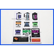 Ilford Film Stickers High Quality Waterproof One Sheet Transfer Film Roll Vintage Retro Accessories