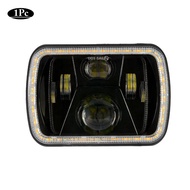 【ขายร้อน】5X7 "7X6" LED ไฟหน้า Hi-Lo Beam จุดสีดำสำหรับรถจี๊ปเชโรกี XJ Wrangler YJ