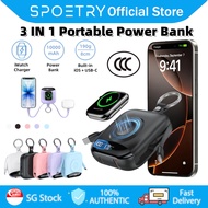 【SPOETRY】 3C 10000mAh Magnetic Power Bank Portable iWatch Charger Power Bank Wireless Charger for iP