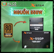 Nguồn Máy Tính 550W GIÁ RẺ X-Star X-550P Công Suất Thực PSU XSTAR Hiệu Suất 80% Cho PC Gaming Đồ Họa