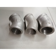 STAINLESS STEEL 45°ELBOW ½" x (45°) /¾" x (45°)/ 1" x (45°)