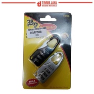 Bestguard Number Luggage Padlock (2 Pcs)
