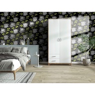 Wallpaper Sticker kerawang hartamas Bunga Hijau Hitam wall sticker dinding kyk