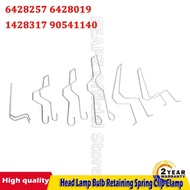 6pcs Headlamp Headlight Dip Dipped Beam Head Lamp Bulb Retaining Spring Clip Clamp for H1 H3 H4 H7 S