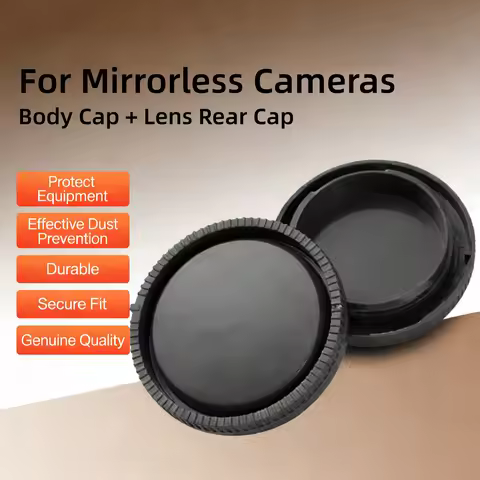 Camera Body Cover Lens Rear Cap Protect for Sony E Mount A6000 A6400 A7III A7IV A7C ZV-E10 A7RIII FX