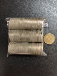 （銀色伍毫100枚）香港硬幣英女王伊利沙伯二世銀色五毫 Government of Hong Kong Queen Elizabeth ll $0.5