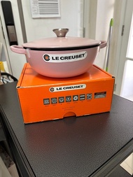 Le Creuset 鑄鐵鍋 粉紅色 22cm