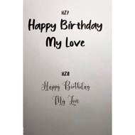 STIKER BELON HAPPY BIRTHDAY PELBAGAI DESIGN TULISAN