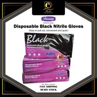 Feixiang Disposable Black Nitrile Gloves 50pcs