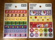 Bt21 RJ koya chimmy tata cooky shooky Mang 手帳貼紙 （一包四張）