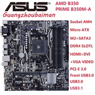 Used Asus PRIME B350M-A Motherboard AMD Socket AM4 Ryzen Athlon DDR4 3200(OC)MHz PCI-E 3.0 M.2 SSD H