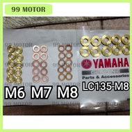 ***PRICE 10PC M6 M7 M8 LC135 Y15ZR EGO SRL HEAD COPPER WASHER