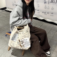 Y2K Korean imported women's backpack, Y2K aesthetic Large capacity backpack, women's school bag