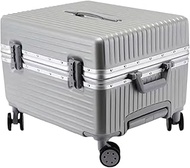 Travel Suitcase Carry On Luggage 20inch Wide Handle Suitcase,Hardshell With Aluminum Frame,Spinner Wheels Carry-on Luggage (Color : Silver, Size : 20inch)