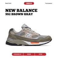 New Balance 992 Brown Gray 100% Original Sneakers Casual Men Women Shoes Ori Shoes Men Shoes Women Running Shoes New Balance Original