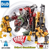 Aoyi D&D Transformable Robot- 8-in1 ROTF Devastator Combiner H6001-8A~8D + DD-01~04 set of 8 Studio 