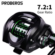 PROBEROS Fishing Reel 7.2:1 Baitcasting Reel High Speed Magnetic Brake System Wheel 10KG Max Drag Sh