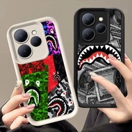 Q-22 Bape Black white Case for Xiaomi Redmi Note 13R 14 POCO C65 12 13 13C 5G