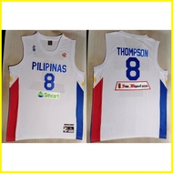 ❈ ⚾︎ ☪ Men's New Original Gilas Pilipinas #8 Thompson Jersey Blue