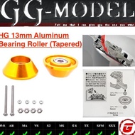 REP TAMIYA 95497 hg 13MM TAPERED ALUMINUM ROLLERS RINGLESS GOLD
