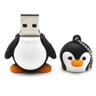 Penguin 128GB High Speed Stable USB Drive Cartoon Silicone Cute Flash Drive Universal Computer Phone