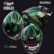 หมวกกันน็อคเปิดหน้า Real รุ่น Oslo  magma มีแว่นกันแดดในตัว รองรับหูฟังบลูทูธ