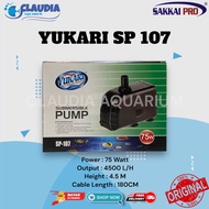 YUKARI SP 107 75 Watt Submersible Pump for Aquarium Hydroponic Pond 4500 L/H 4.5 Meters