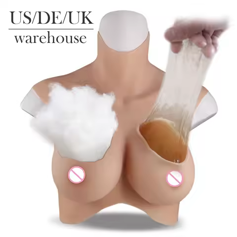 Eyung HCup No Oil Boobs For Sissy Crossdresser Transgender Drag Queen Breast Plate Fake Chest 7th Si