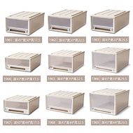 HOT [45CM Depth 10 Styles] Plastic Storage Box Drawer-Type Clothes Organizing Box Clothing Storage U