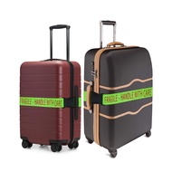 2 Pack - Bright Luggage Straps - Fragile - Handle with Care - for Airports/Travel - These Adjustable