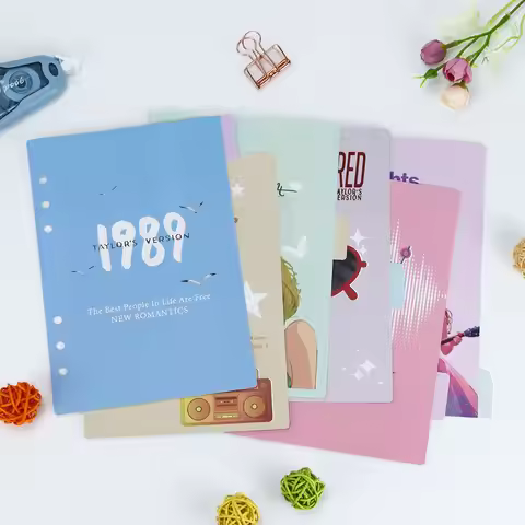 A5 A6 Index Divider 6 Holes For Binder Planner Notebook Stationery Notebook Paper Divider Accessorie